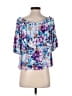 Loveappella Blue Short Sleeve Blouse Size XS - photo 2