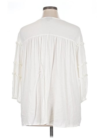 a.n.a. A New Approach 3/4 Sleeve Blouse (view 2)