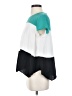 BCBGMAXAZRIA 100% Polyester Color Block Teal Short Sleeve Top Size S - photo 5