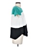 BCBGMAXAZRIA 100% Polyester Color Block Teal Short Sleeve Top Size S - photo 4