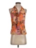 Tulle Orange Sleeveless Blouse Size S - photo 1