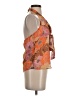 Tulle Orange Sleeveless Blouse Size S - photo 4