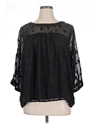 Rose + Olive 3/4 Sleeve Blouse (view 1)