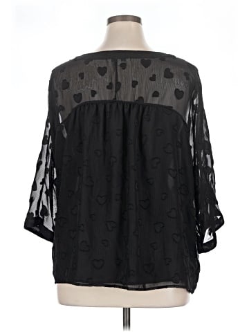 Rose + Olive 3/4 Sleeve Blouse (view 2)