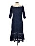 Alex Evenings Blue Cocktail Dress Size 12 - photo 2