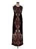 Snap Paisley Brown Casual Dress Size M - photo 1