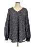 CAbi 100% Polyester Gray Long Sleeve Blouse Size L - photo 1