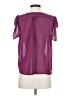 Buttons Purple Short Sleeve Blouse Size S - photo 2