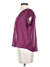 Buttons Purple Short Sleeve Blouse Size S - photo 5