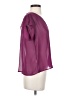 Buttons Purple Short Sleeve Blouse Size S - photo 4
