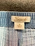 Natural Reflections 100% Cotton Checkered-gingham Blue Shorts Size M - photo 3