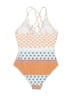 Cupshe Print Orange One Piece Swimsuit Size S - photo 2