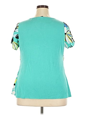 Kaari Blue Short Sleeve Blouse (view 2)