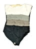 Magicsuit Color Block Gray One Piece Swimsuit Size 10 - photo 1