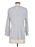 Adrianna Papell Silver 3/4 Sleeve Blouse Size S - photo 2