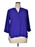 Dana Buchman 100% Polyester Purple 3/4 Sleeve Blouse Size XL - photo 1