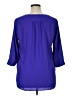 Dana Buchman 100% Polyester Purple 3/4 Sleeve Blouse Size XL - photo 2