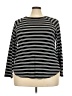 Forever 21 Plus Stripes Black 3/4 Sleeve T-Shirt Size 3X Plus - photo 1