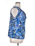 Laura Scott Blue Sleeveless Blouse Size XL - photo 4