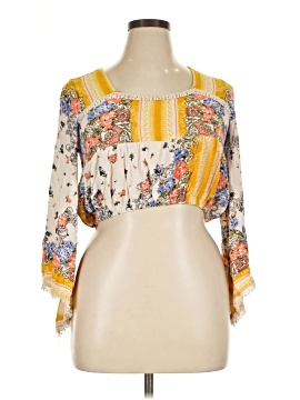 C+J Collection 3/4 Sleeve Blouse