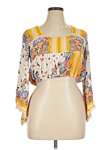 c+j collection 3/4 Sleeve Blouse (view 1)