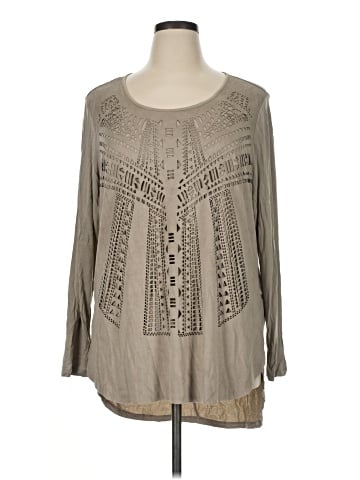 Tribal Long Sleeve Blouse (view 1)