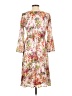 Tiffany Rose 100% Polyester Floral Pink Cocktail Dress Size 1 - photo 2