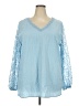 Unbranded Blue Long Sleeve Blouse Size 4X - photo 1
