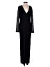 BCBGMAXAZRIA 100% Polyester Black Jumpsuit Size 8 - photo 1