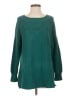 ModCloth Hearts Teal Pullover Sweater Size S - photo 1