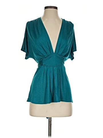 Nu Collective Short Sleeve Silk Top (view 1)