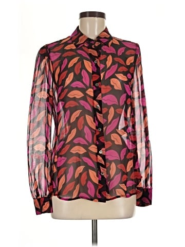 Diane von Furstenberg Long Sleeve Blouse (view 1)
