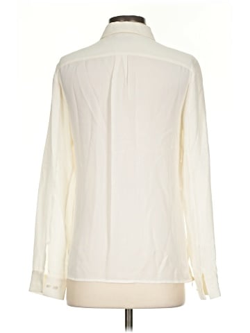 Theory Long Sleeve Silk Top (view 2)