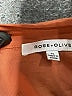 Rose + Olive 100% Polyester Orange Short Sleeve Blouse Size XL - photo 7