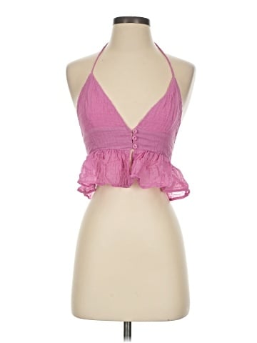 Blue Blush Sleeveless Blouse (view 1)