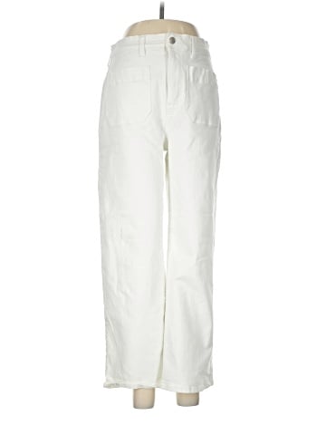 Madewell Slim Wide-Leg Jeans in Tile White: Patch Pocket Edition (view 1)