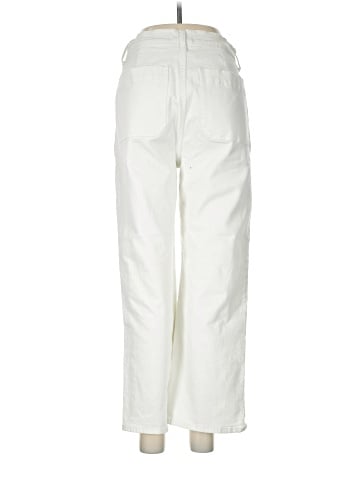 Madewell Slim Wide-Leg Jeans in Tile White: Patch Pocket Edition (view 2)