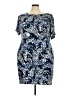 MICHAEL Michael Kors Print Blue Casual Dress Size 3X - photo 1