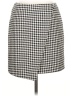 H&M Houndstooth White Casual Skirt Size 10 - photo 1