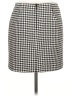 H&M Houndstooth White Casual Skirt Size 10 - photo 2