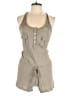 Eye Candy 100% Cotton Solid Gray Romper Size L - photo 1