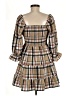 Mi ami Plaid Brown Casual Dress Size M - photo 2