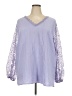 Unbranded Purple 3/4 Sleeve Blouse Size 4X - photo 1