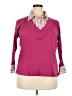 Venezia Burgundy Long Sleeve Blouse Size 18 - 20 Plus - photo 1