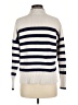 Lands' End 100% Cotton Stripes Ivory Turtleneck Sweater Size M - photo 2
