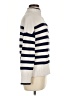 Lands' End 100% Cotton Stripes Ivory Turtleneck Sweater Size M - photo 4
