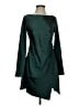 Hello Molly 100% Polyester Solid Green Casual Dress Size 4 - photo 1