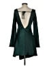 Hello Molly 100% Polyester Solid Green Casual Dress Size 4 - photo 2