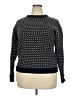 L.L.Bean Houndstooth Black Wool Pullover Sweater Size 2X (estimated) - photo 1