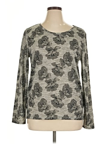 Ann Taylor LOFT Outlet Long Sleeve T-Shirt (view 1)